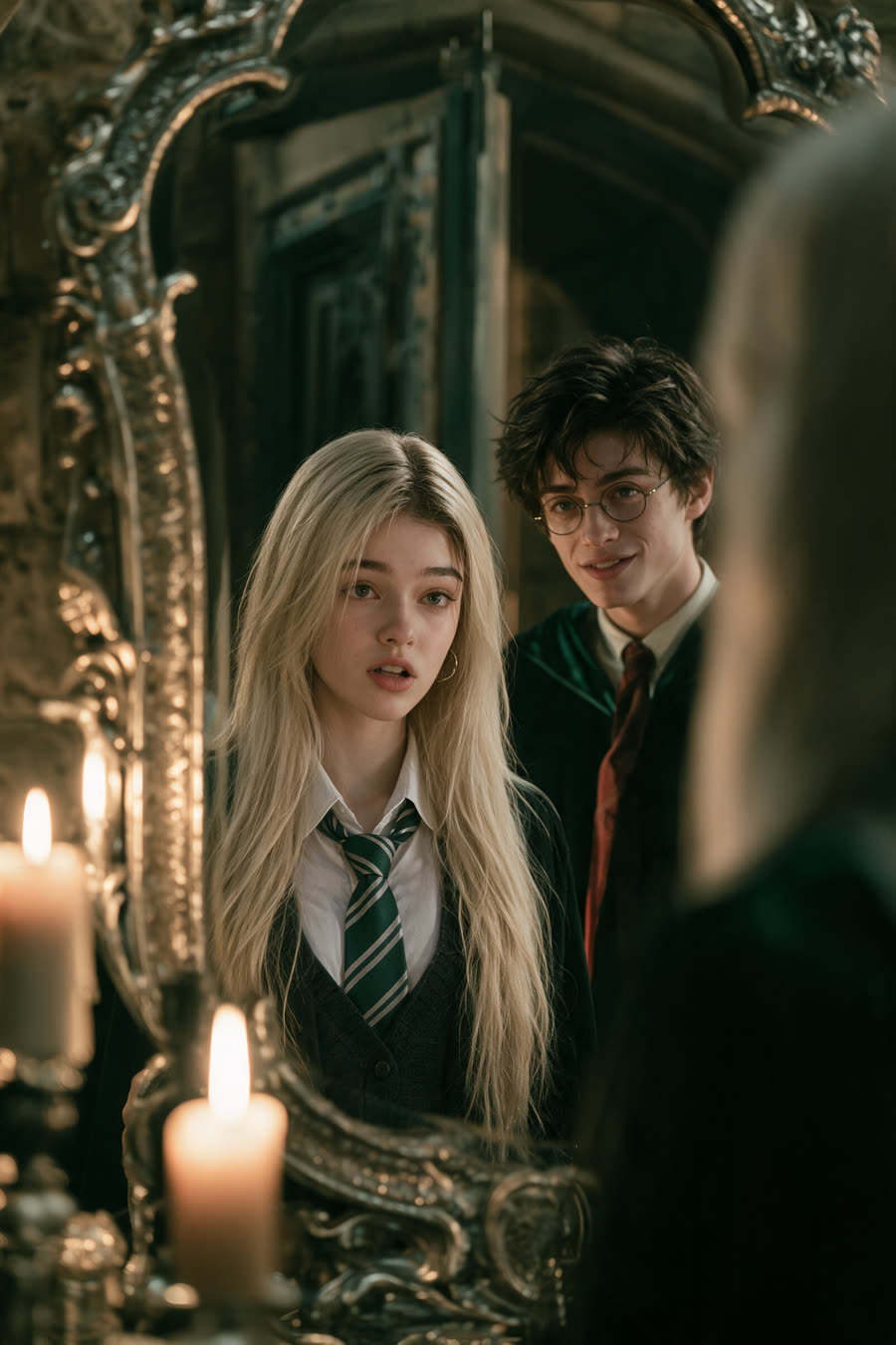 Mirror, Mirror card: Her own mirror is on his side.