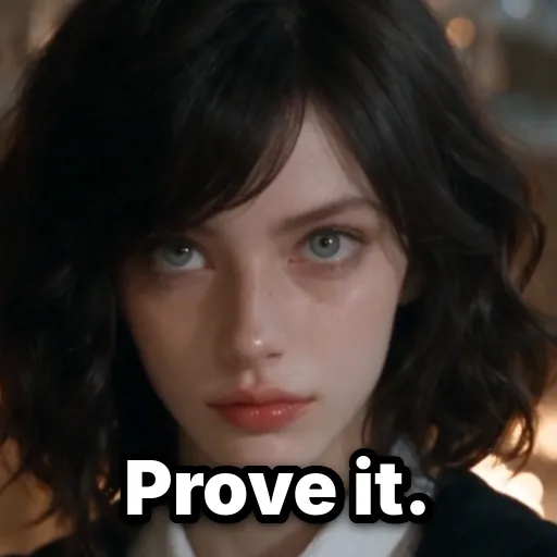 Prove It. card: Go on, then.