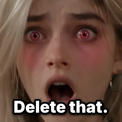 Delete That. card: That photo does not exist.